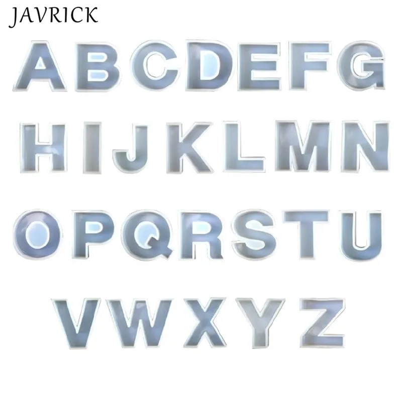 

Crystal Epoxy English Letters Alphabet Silicone Mould DIY Handmade Jewelry Creative Pendant Model UV Mold 26 Pcs/set