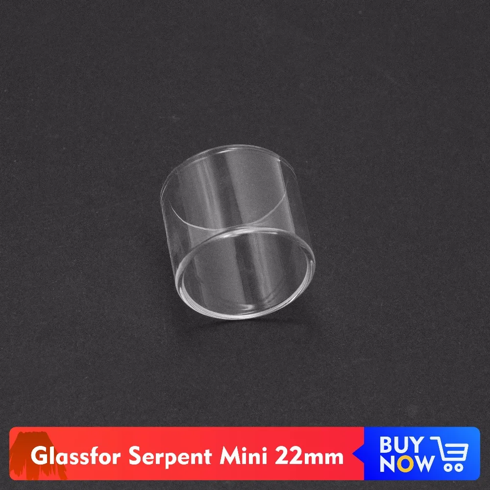 

Volcanee 2pcs Glass Tube Spare Glass Tank for Serpent Mini 22mm Replacement Accessories Electronic Cigarettes Vape