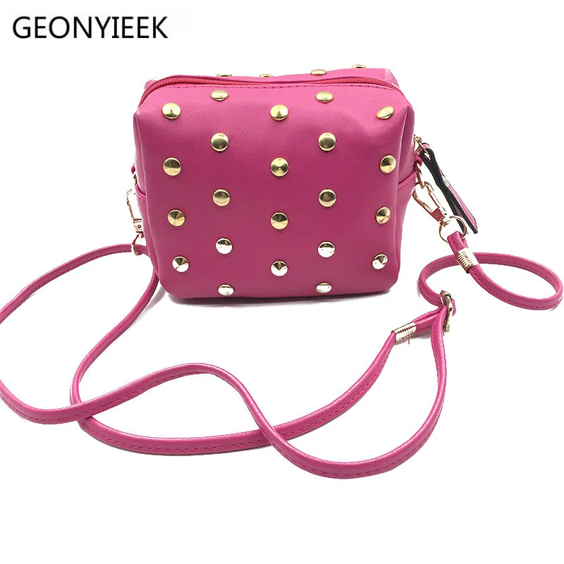 

Women Mini Fashion Luxury Clutch Ladies Mobile Evening Purse Famous Designer New Rivet Casual Crossbody Shoulder Messenger Bags