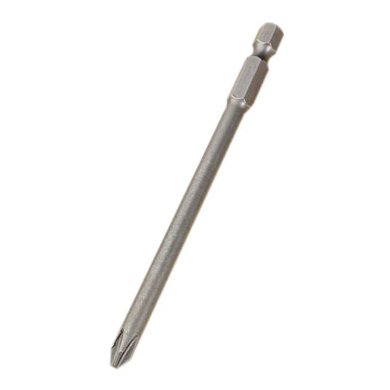 

1pc 100mm PH2 Phillips Magnetic Screwdriver Bit Hex Shank Electric Cross Screwdriver Drill Bit Mayitr