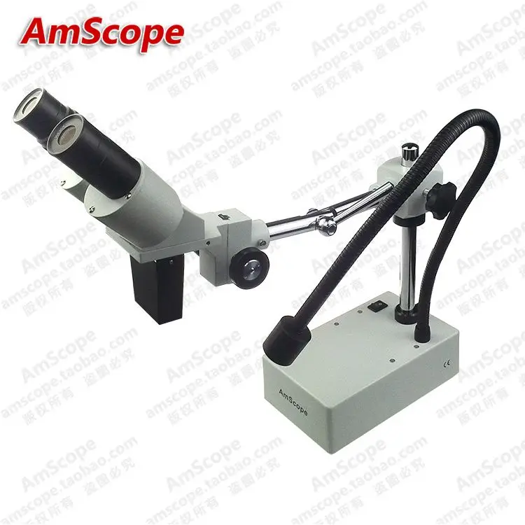 US $203.28 Smart PhoneWatchGem RepairAmScope Supplies 10X15X20X30X Stereo Binocular Microscope Boom Arm Light