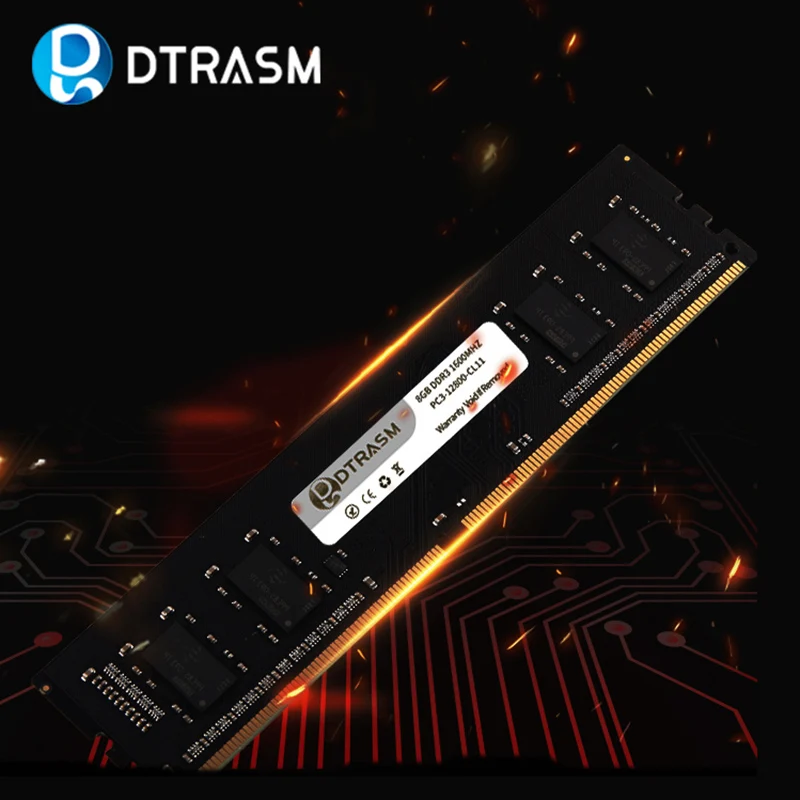 

DTRASM Ram DDR3 4GB 8GB 1333 1600MHz Desktop Memory 240pin 1.5V New Dimm Computer Ram