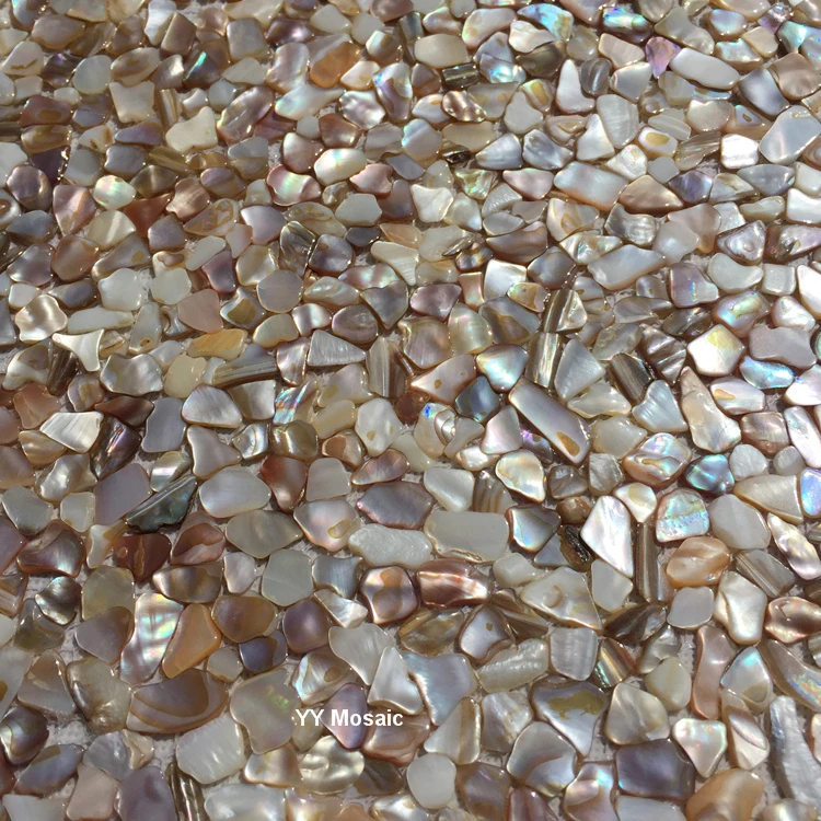 

Pure Natural Original Colors Irregular Shell Mosaic Tile for Hotel Hall Bathroom Sink Backdrop Living room Wall Tile Floor Tile