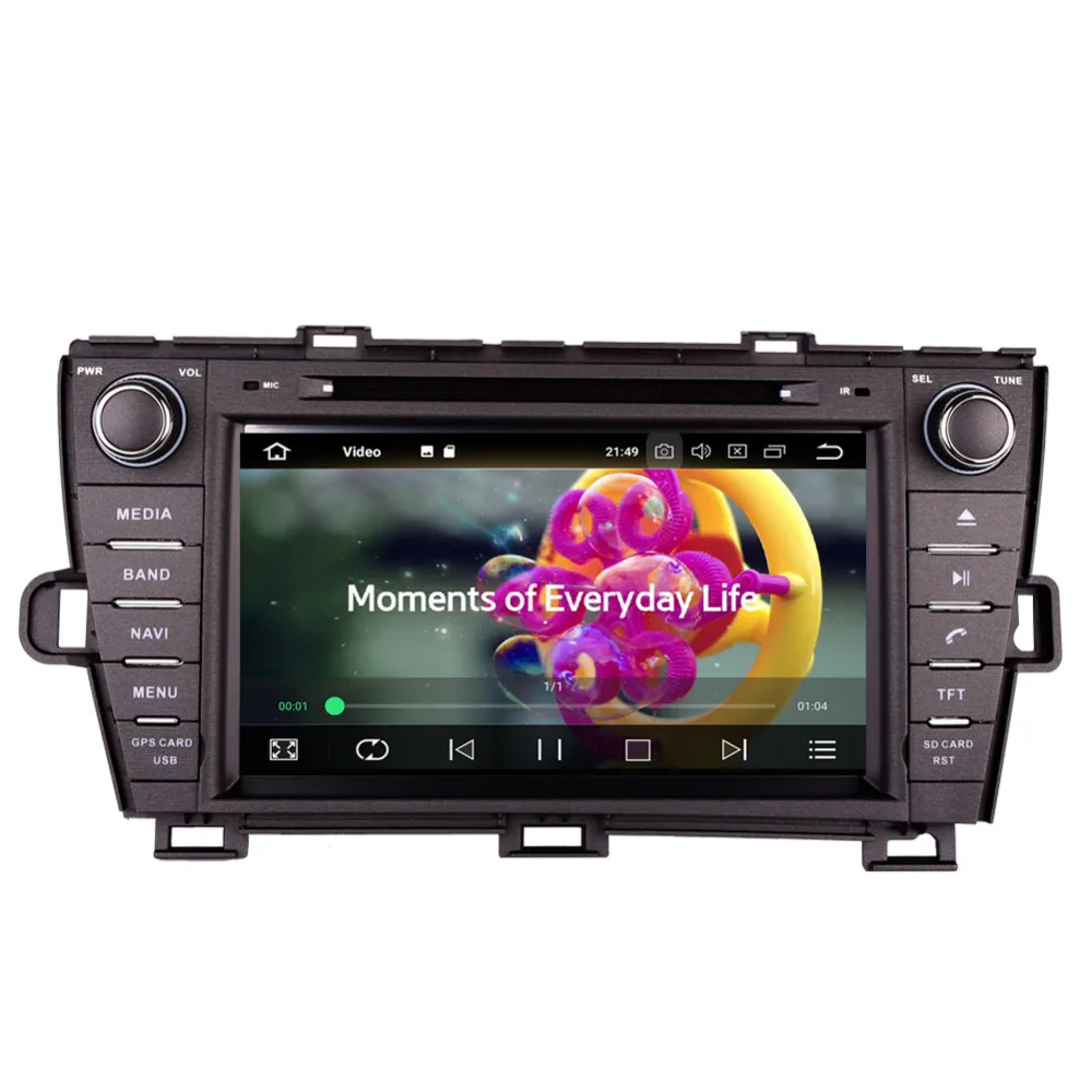 

Android 9.0 Octa Core 4GB+32GB Car PC GPS Navigation Head Unit For Toyota Prius 2009- Right Hand Driving DVD Multimedia Player