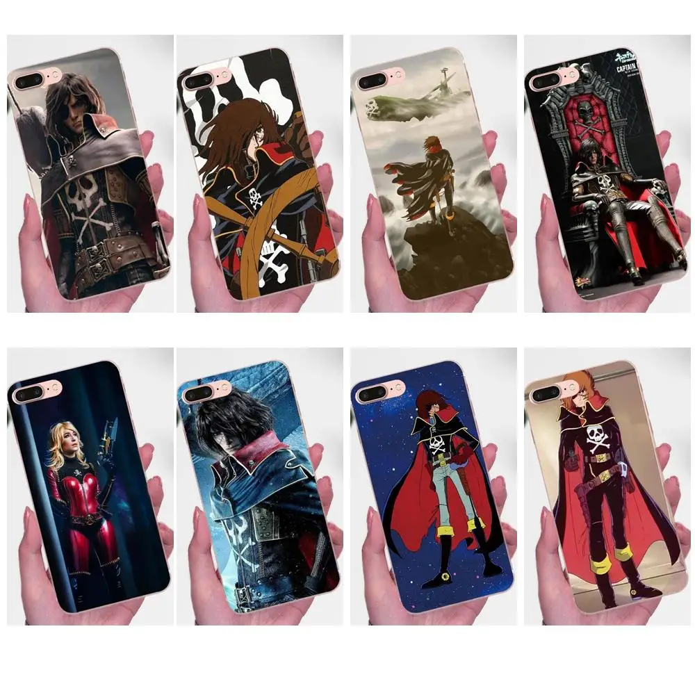 

Space Pirate Captain Harlock For Xiaomi Mi3 Mi4 Mi4C Mi4i Mi5 Mi 5S 5X 6 6X 8 SE A1 Max Mix 2 Note 3 4 TPU Retail New Fashion
