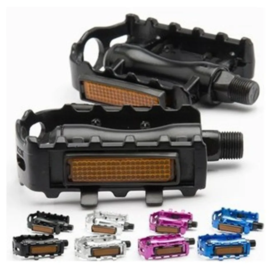 

MTB BMX Mountain Bicycle Bike Aluminum Alloy Pedal Cycling Pedals Footrest Foot Shiny Luminous Gleamy