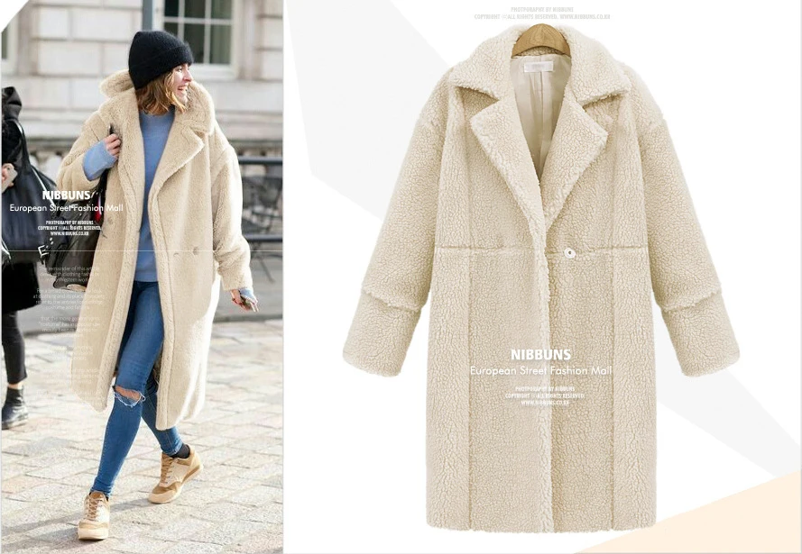 Женское однотонное длинное зимнее шерстяное пальто новое осенне-зимнее модное повседневное пальто с отложным воротником и длинными рукавами с широкой талией
