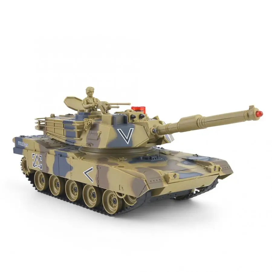 1:24 пластик RC Танк Игрушка пульт дистанционного управления Детская имитация