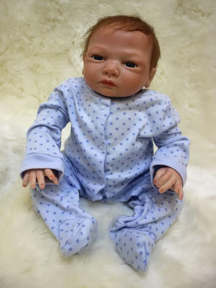 Мягкие силиконовые куклы reborn для маленьких мальчиков 20 "поддельные Младенцы