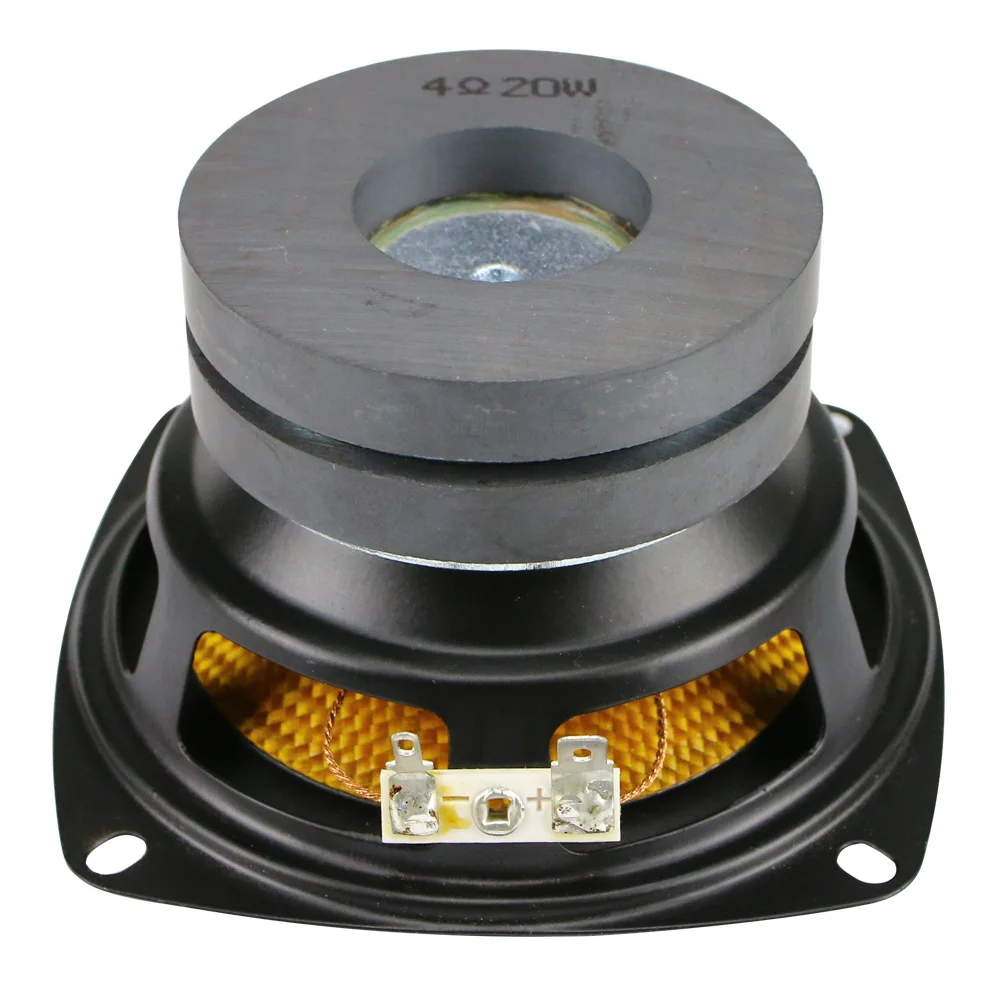 GHXAMP 4 дюймовая Колонка сабвуфер 4ohm 20 W нч динамик глубокий бас длинный ход двойная