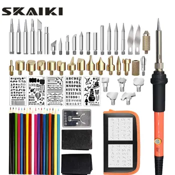 

Free Shipping 71PCS solder handle iron sets adjust temperature Branding Brush solder iron Branded Brush Set Lead painted solder