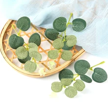 10 шт./лот Искусственные цветы ретро листья эвкалипта для свадьбы дома украшения для самодельного изготовления аксессуары для скрапбукинга искусственные растения