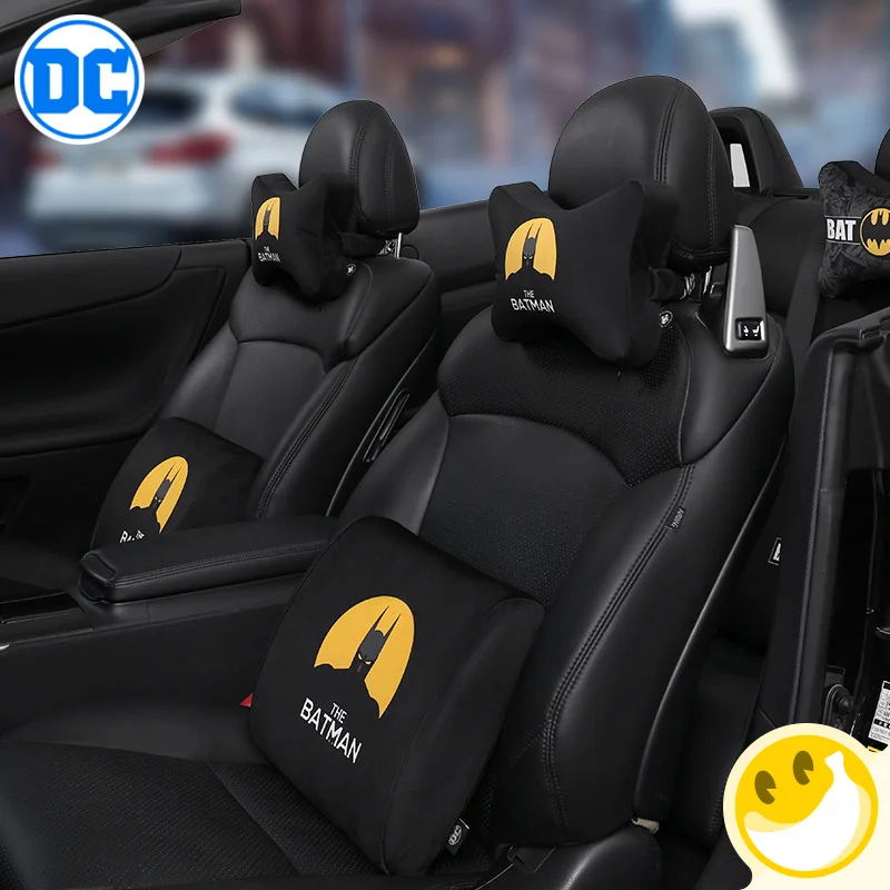 DC Comics Memory Cotton Back Pain Relief Lumbar Seat Support Batman Justice League for Office Chair