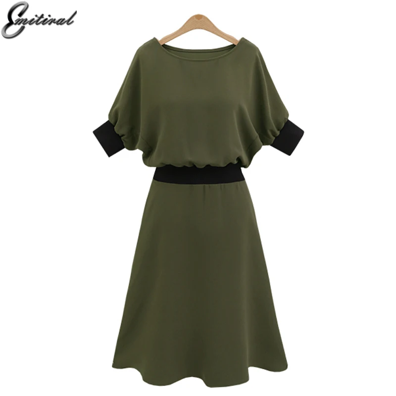 

2018 European Summer Fashion Women Dress Elastic Slim Waist Elegant Ladies Dress Plus Size 4XL Brief Dresses Party Clothing
