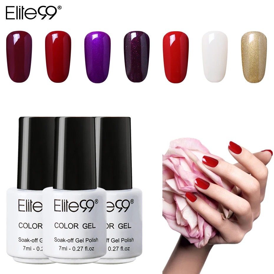 

Elite99 Soak Off UV Gel Lacquer 7ml Fresh Colorful Nail Gel Polish Need Lamp Primer Long Lasting Led Gel For Nail Extensions