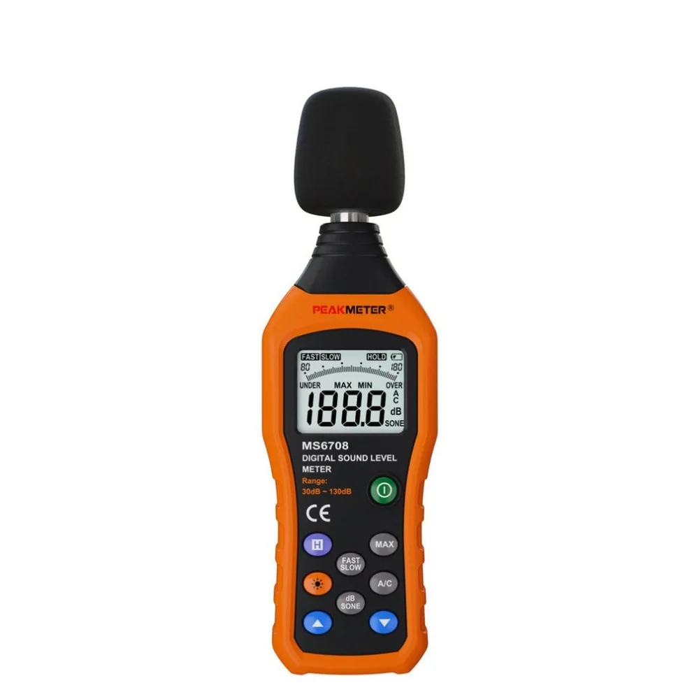 

High Precision Noise Decibel Tester Portable Digital Electrical Professional Products Safty For Home Industorial Use