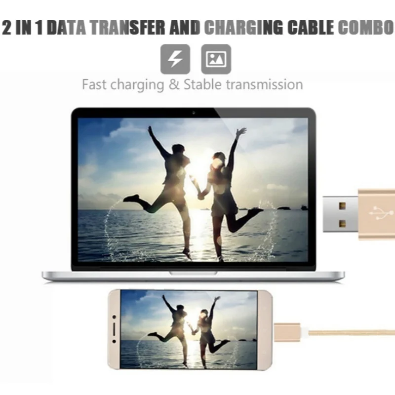 USB Type C Nylon Data Sync Charger Cable for Xiaomi Mi5 Mi5S Mi6 Mi8 MIX MIX2 Type C USB 3.1 Fast charging data cable