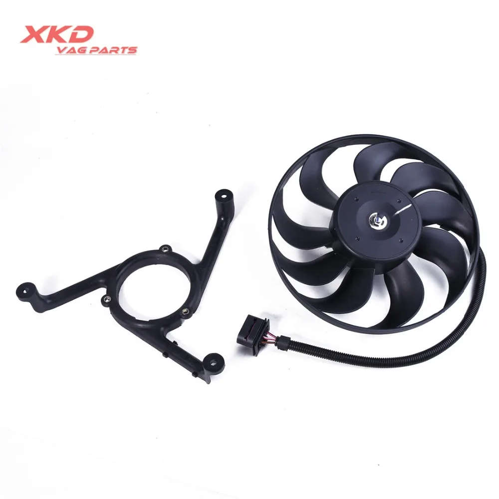 

290mm Right Small Radiator Cooling Fan Motor W/Bracket Fit For Golf Je-tta Au-di TT COUPER 1JD959455A 1J0959455K/M/L 1C0959455C