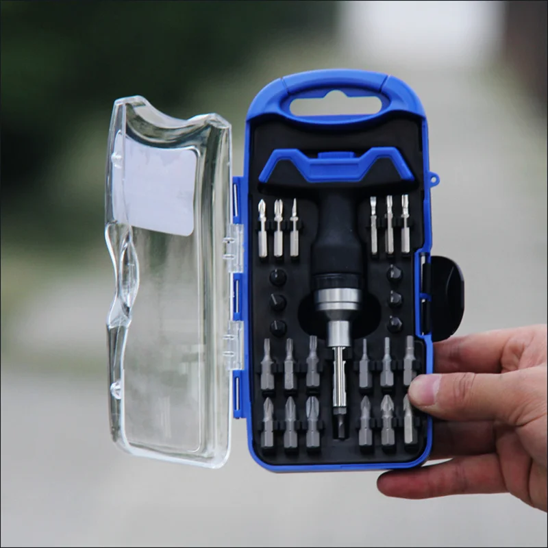 26 In 1 Ratchet Screwdriver Set Tool Kit Carbon Steel Material
