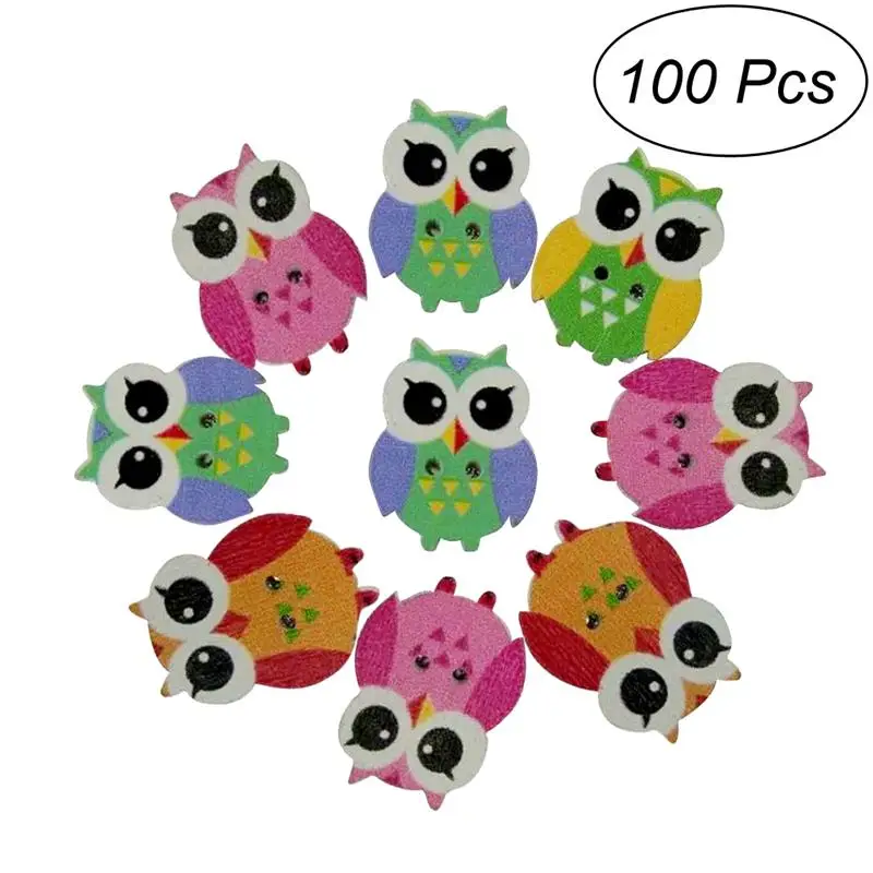 100 шт. милая сова фотосессия Скрапбукинг сделай сам (смешанные цвета)|crafts diy|craft sewing