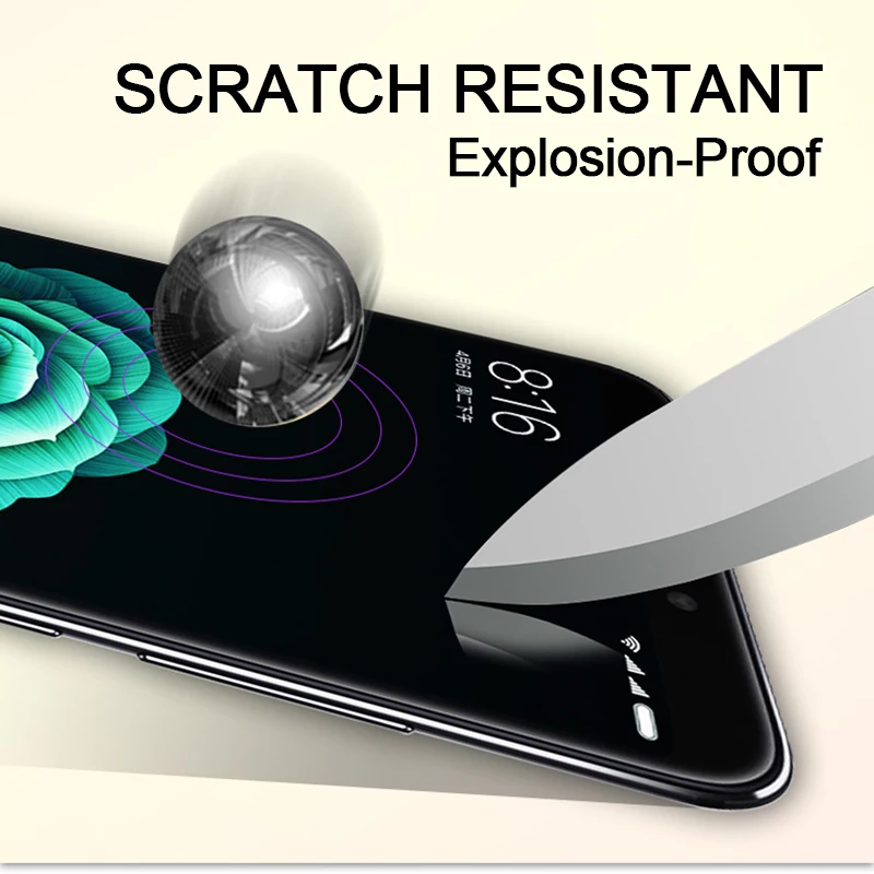 TOMKAS Screen Protector For Xiaomi Mi 6X A2 Tempered Glass Scratch Proof For Xiaomi Redmi S2 Mi Mix 2S Protective Glass Film