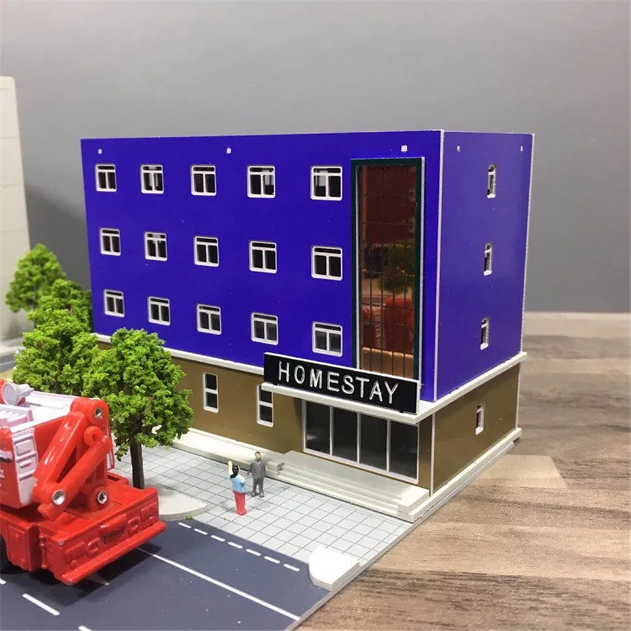 n scale train layout model n building04