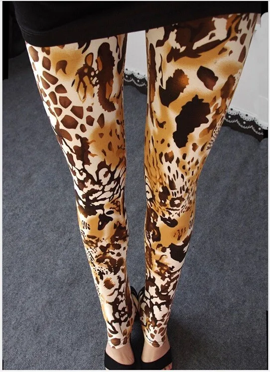 YSDNCHI Leopard Printing Leggins Women Pants 2021 Fashion Slim High Waist Elasticity Gym Fitness Sexy Push Up Leggins ribbed leggings