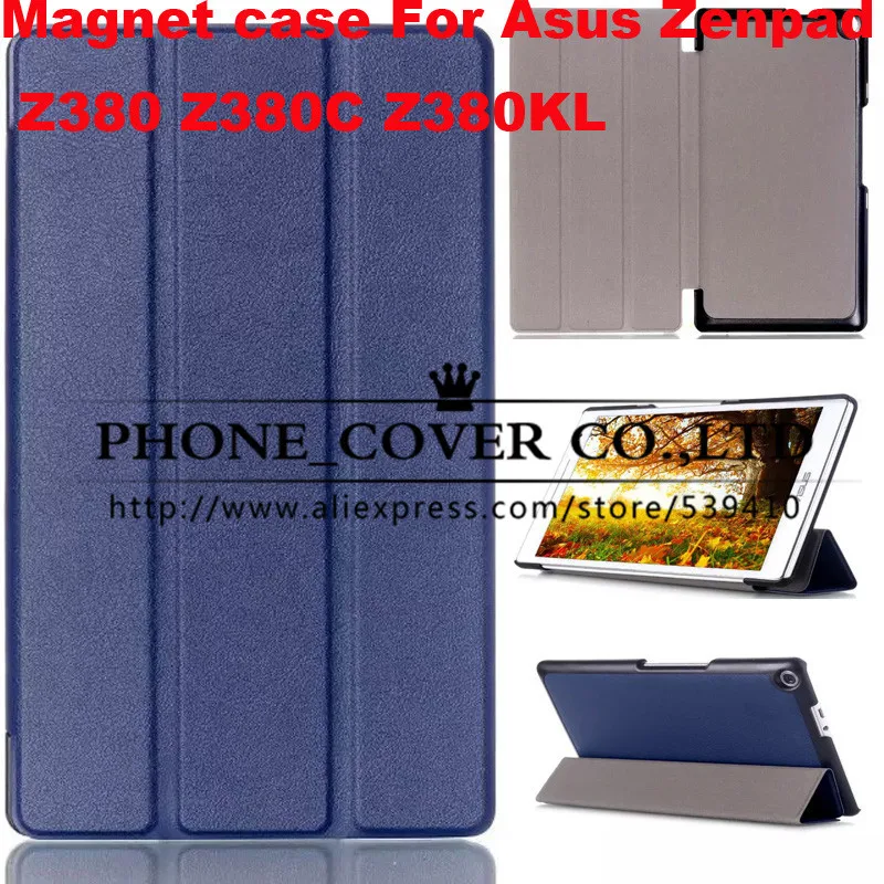 

Magnetic smart pu leather cover case For Asus Zenpad 8.0 Z380 Z380C Z380KL 8 inch inch tablet case + screen protectors +stylus