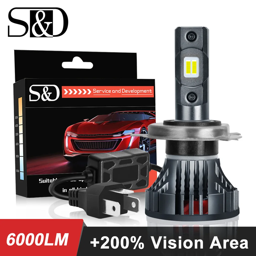 Kaufen 9003 H4 Led Motorrad Scheinwerfer Lampen 6000LM 35 W hallo lo licht Weiß Driving Lichter Motorrad H4 LED Moto bike Scheinwerfer Lampe 12 V