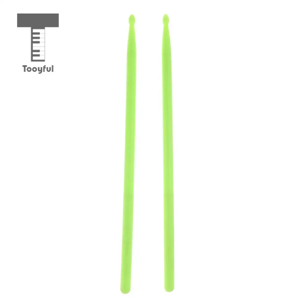 Tooyful Durable 1 Pair Nylon Bass Drum Sticks Mallets Rods Drumstick Drum Set Accessory Well Balance