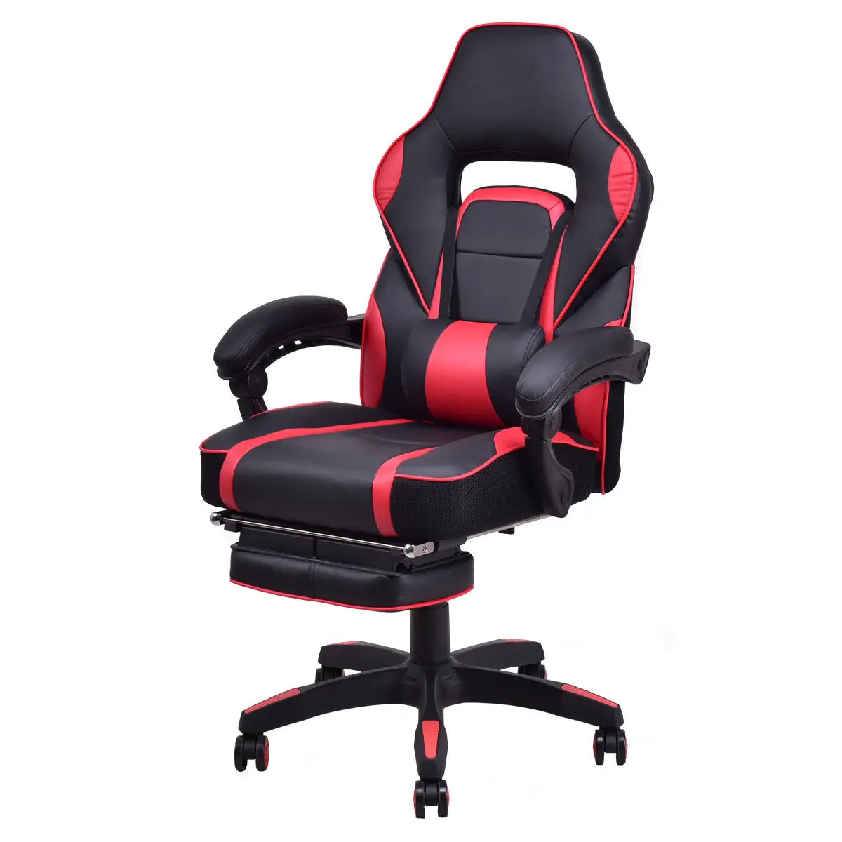 Best Costway Office Home Racing Style Executive High Back Gaming Chair W Ottoman