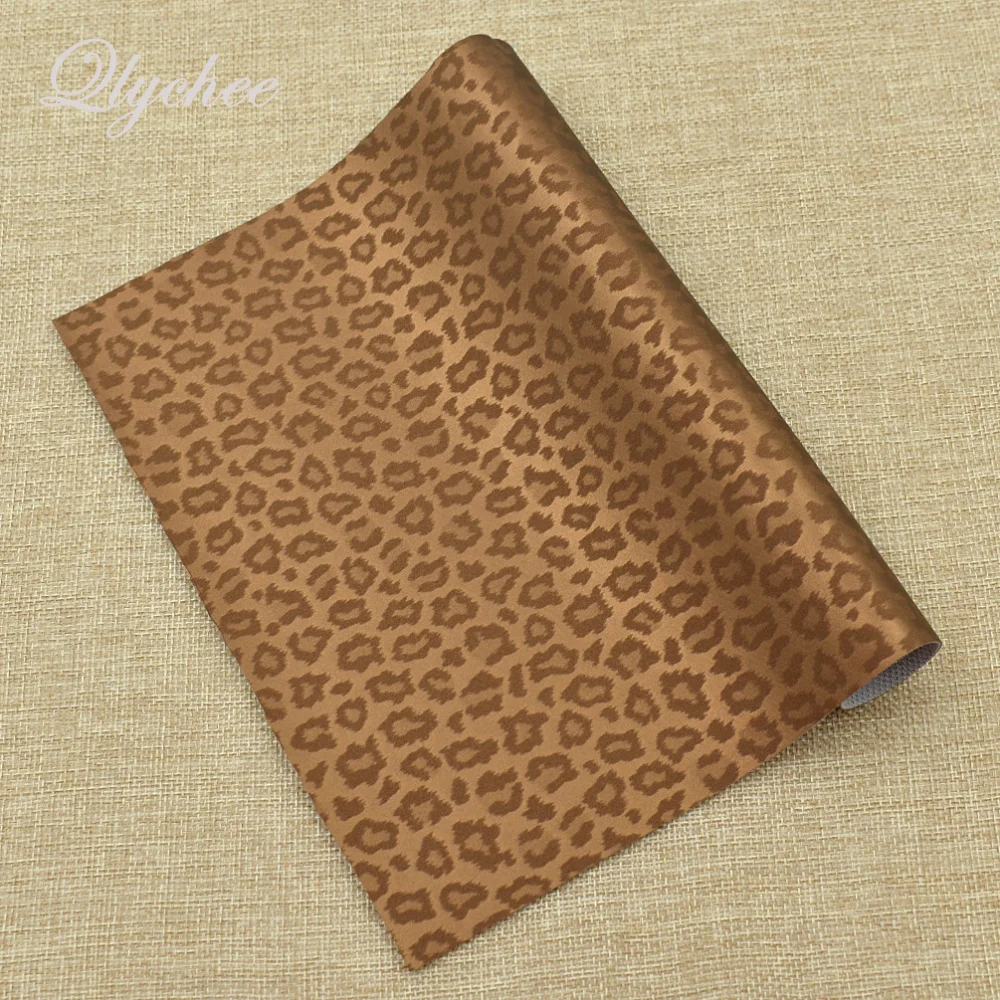 

A4 29*21cm Vintage Faux PVC Leather Printed Leopard Pattern Fabric Women Garment Bag Purse Sewing Patchwork