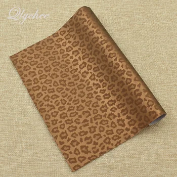 

A4 29*21cm Vintage Faux PVC Leather Printed Leopard Pattern Fabric Women Garment Bag Purse Sewing Patchwork