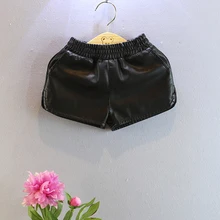 summer new fake leather baby girls shorts pu boys shorts infant baby shorts autumn clothes for