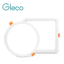 85-265 в ультра тонкий круглый светодиодный панельный светильник 6 Вт 8 Вт 15 Вт 20 Вт алюминиевый потолочный встраиваемый светильник с открытым отверстием Регулируемый белый 6000-6500 К