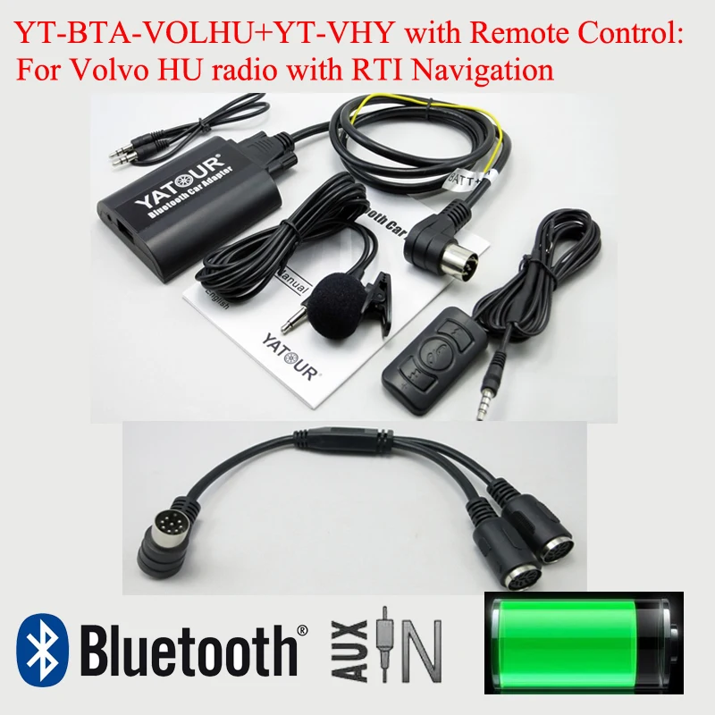 Yatour Bluetooth автомобиля Aux аудио кабель адаптер для Volvo C70 S40 S60 S80 V40 V70 XC70