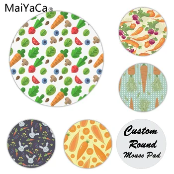 

MaiYaCa 2018 New Flat and lovely carrot vegetarian mouse pad gamer play mats Size for 200x200x2mm and 220x220x2mm Small Mousepad