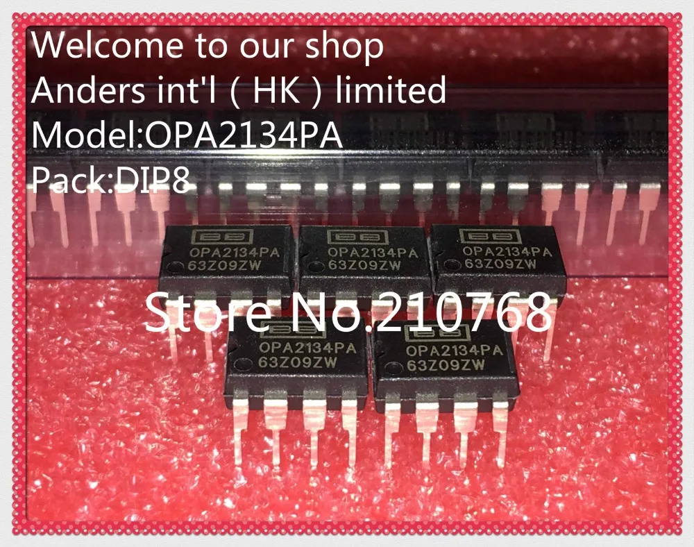 

10pcs/lot OPA2134PA OPA2134P OPA2134 IC OPAMP AUDIO 8MHZ 8DIP