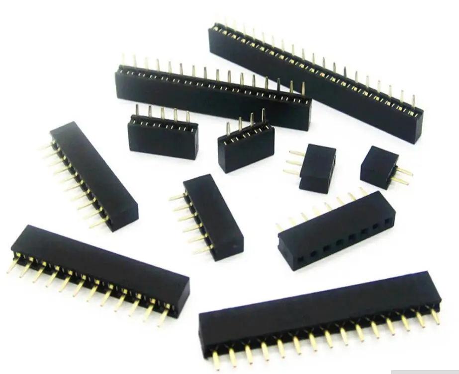 

10pcs x Pitch 2.0mm 2/3/4/5/6/7/8/9/10/11/12/13/14/15/16/20/40 Pin Stright Female Single Row Pin Header Strip PCB Connector