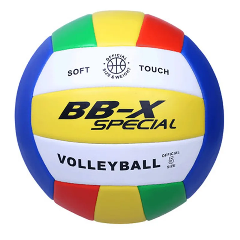 Волейбол Мягкий сенсорный Волейбольный мяч официальный размер 5# Открытый крытый пляж тренажерный зал игры мяч бесплатно с сеткой мешок+ игла