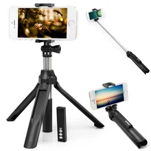 30-75 см выдвижная монопод selfie stick автоспуска беспроводной Bluetooth селфи палочки для iPhone Samsung смартфон DSLR камера
