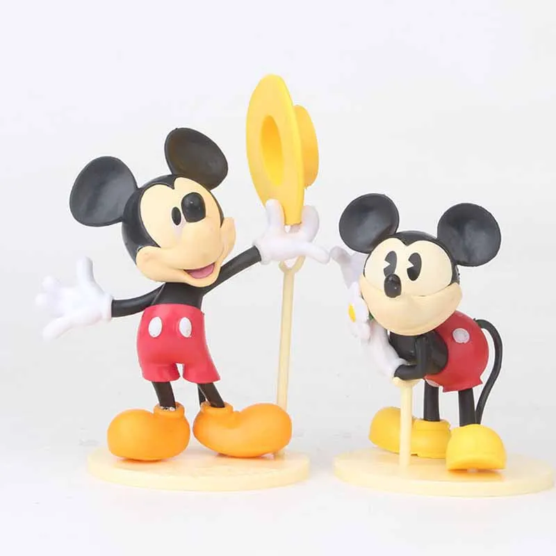 2018 disney 6 шт./компл. фигурки и игрушки Аниме окружающие детские Микки Минни Дональд