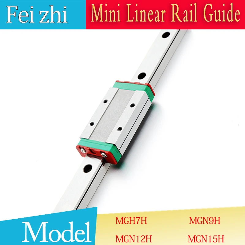 

3D print parts cnc MGN7H MGN12H MGN15H MGN9H mini linear rail Guide 1pc MGN linear rail guide +1pc MGN slider