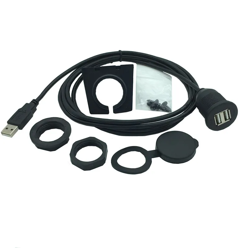 

Удлинительный кабель с креплением на панели, 1 м, 2 м, от USB 2,0 до Dual USB