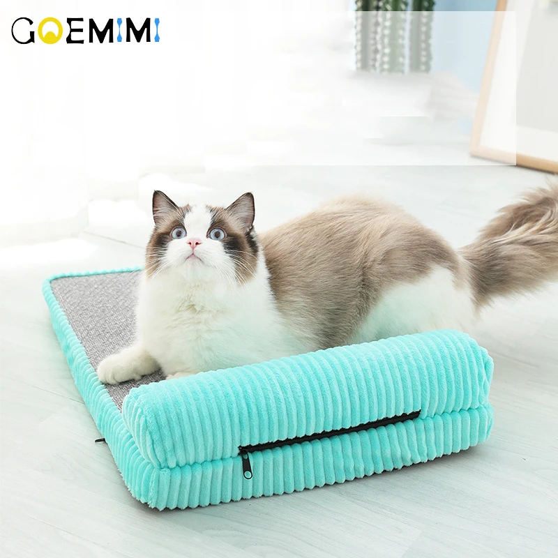 

Cat Beds Mats Comfortable Corduroy Soft Pet Bed Kennel Cat Winter Warm Sleeping Bag Puppy Cushion Mat