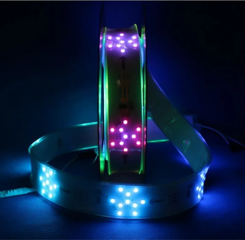 Светодиодная неоновая Пиксельная лента 24 В постоянного тока TM1809 RGB снежинка
