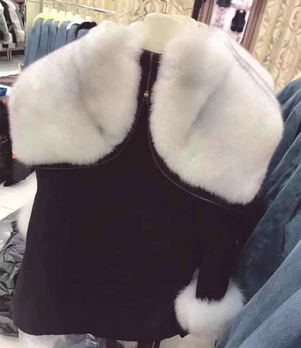 Fourrure Capuchon De Fox Bas Raccoon Raton Col Parka Survêtement Laveur Manteau Veste Vers À Collar Real real Fur Fur Réel Naturel Le Surdimensionné D'hiver 5wq7OT5