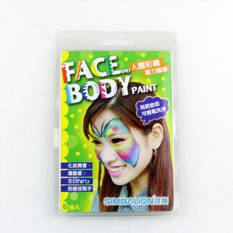 6 color wax crayon for face body paiting fancy make up safe for kids skin stationery - Skin Color Markers 6 color wax crayon for face body paiting fancy make up safe for kids skin stationery - Skin Color Markers