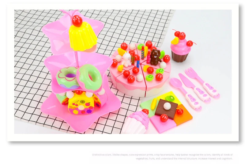 39-103 шт. претендует Кухня имитация Еда кекс играет с резать праздничный торт Комплектов Играть дома игрушек для детей девочек