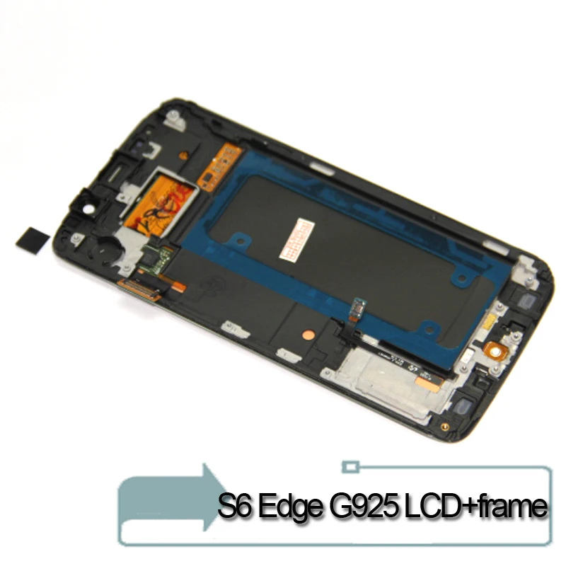 S6 Edge G925 дисплей для samsung Galaxy lcd SM G925F с кодирующий преобразователь сенсорного